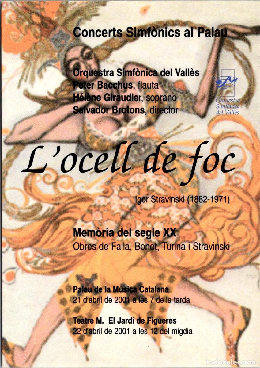 Fotos de Cantantes: Barcelona - Palau de la M&uacute;sica Catalana - L'Ocell de Foc - I. Stravinski - Orq. Simf&ograve;nica del Vall&egrave;s