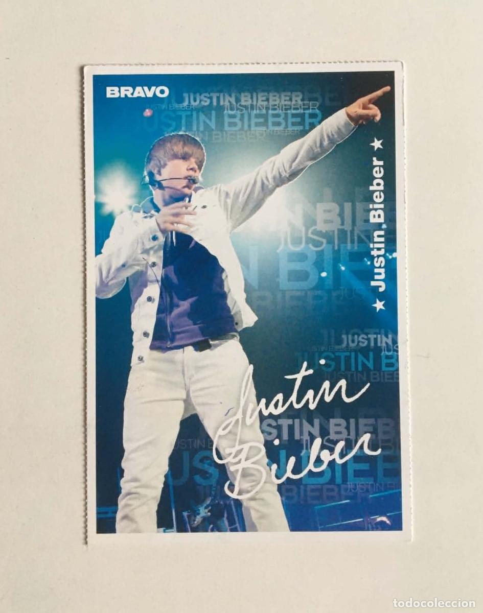 Fotos de Cantantes: Justin Bieber / Lena Meyer-Landrut Double Sided Autograph Card Bravo Germany 2010