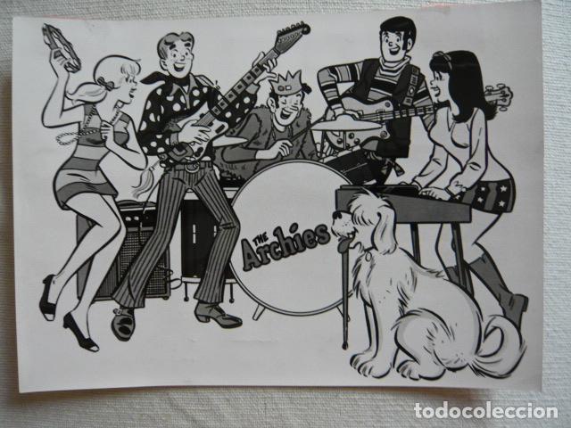Photos of Singers: THE ARCHIES CONJUNTO MUSICAL ANTIGUA FOTOGRAFIA ORIGINAL 18 X 13 CM