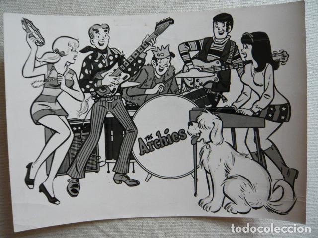 Photos of Singers: THE ARCHIES CONJUNTO MUSICAL ANTIGUA FOTOGRAFIA ORIGINAL 18 X 13 CM