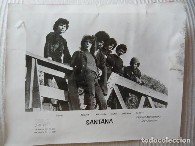 Fotos de Cantantes: SANTANA CONJUNTO MUSICAL ANTIGUA FOTOGRAFIA ORIGINAL 20 X 25 CM