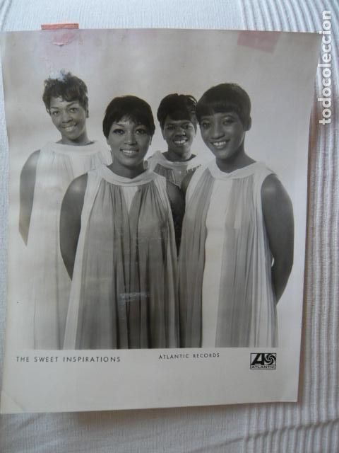 Fotos de Cantores: THE SWEET INSPIRATIONS CONJUNTO MUSICAL ANTIGUA FOTOGRAFIA ORIGINAL 20 X 26 CM