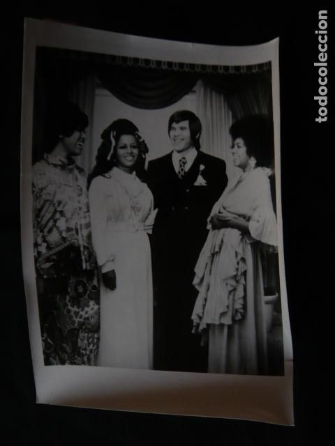 Photos of Singers: DIANA ROSS AND THE SUPREMES CONJUNTO MUSICAL ANTIGUA FOTOGRAFIA ORIGINAL 18 X 13 CM