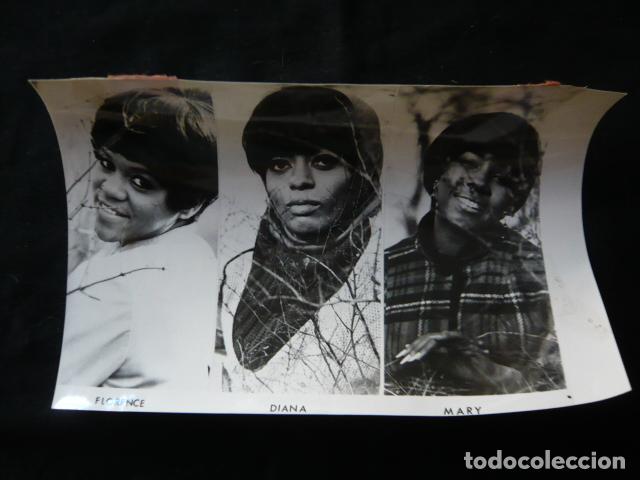 Foto di Cantanti: DIANA ROSS AND THE SUPREMES CONJUNTO MUSICAL ANTIGUA FOTOGRAFIA ORIGINAL 18 X 12 CM