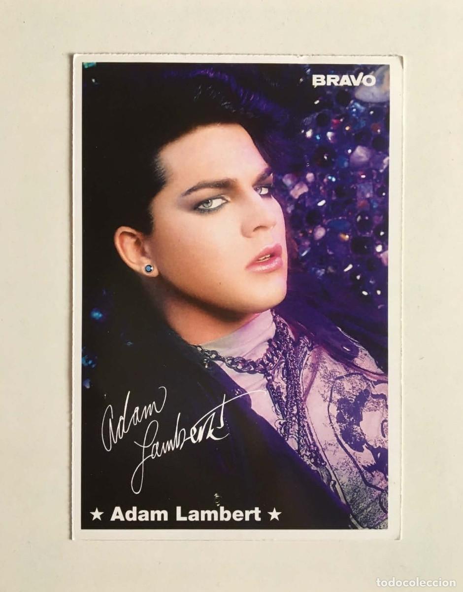 Fotos de Cantantes: Adam Lambert / Kellan Lutz Double-Sided Collectible Card - Bravo Magazine Grermany 2010 Music