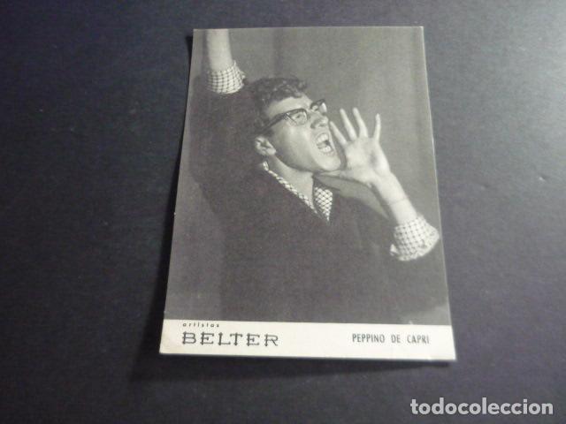 Fotos de Cantantes: PEPPINO DE CAPRI CANTANTE TARJETA PUBLICITARIA