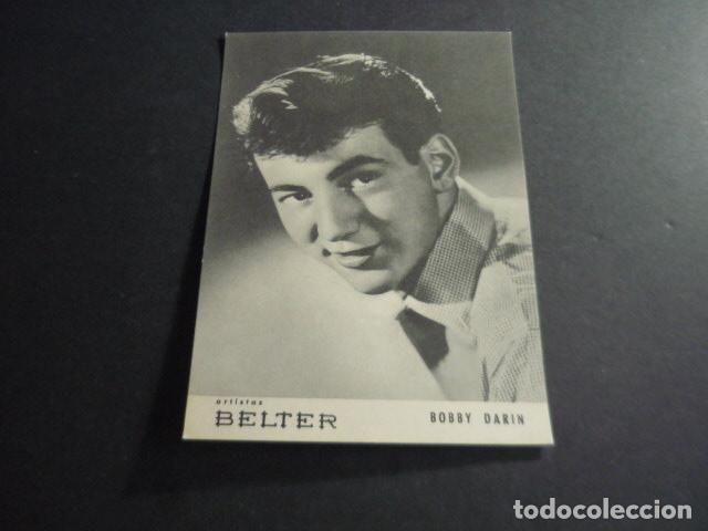 Fotos de Cantores: BOBBY DARIN CANTANTE TARJETA PUBLICITARIA