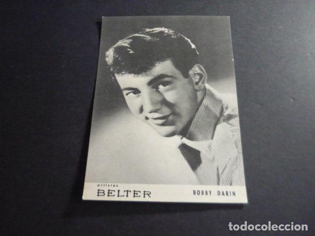 Fotos de Cantores: BOBBY DARIN CANTANTE TARJETA PUBLICITARIA