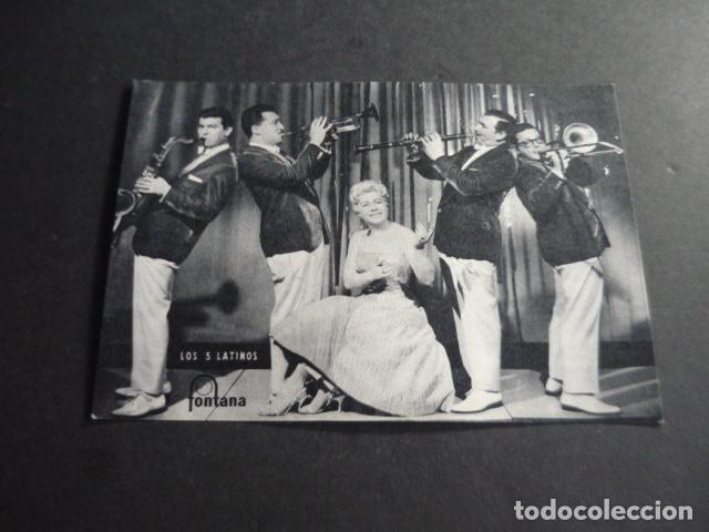 Fotos de Cantores: LOS CINCO LATINOS CANTANTE TARJETA PUBLICITARIA