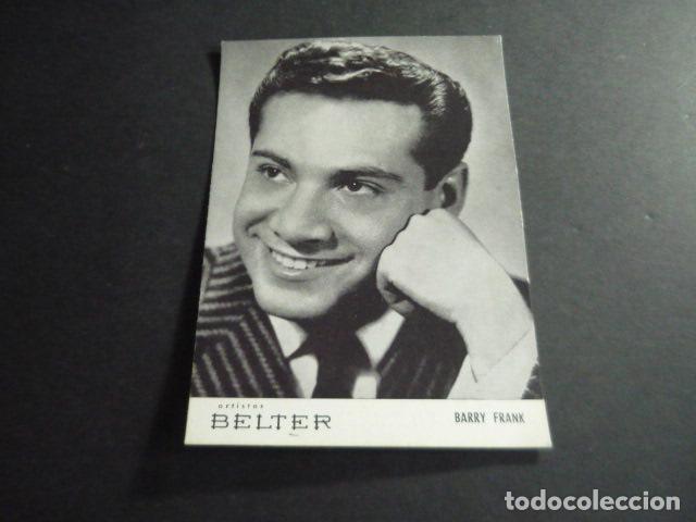 Fotos de Cantantes: BARRY FRANK CANTANTE TARJETA PUBLICITARIA