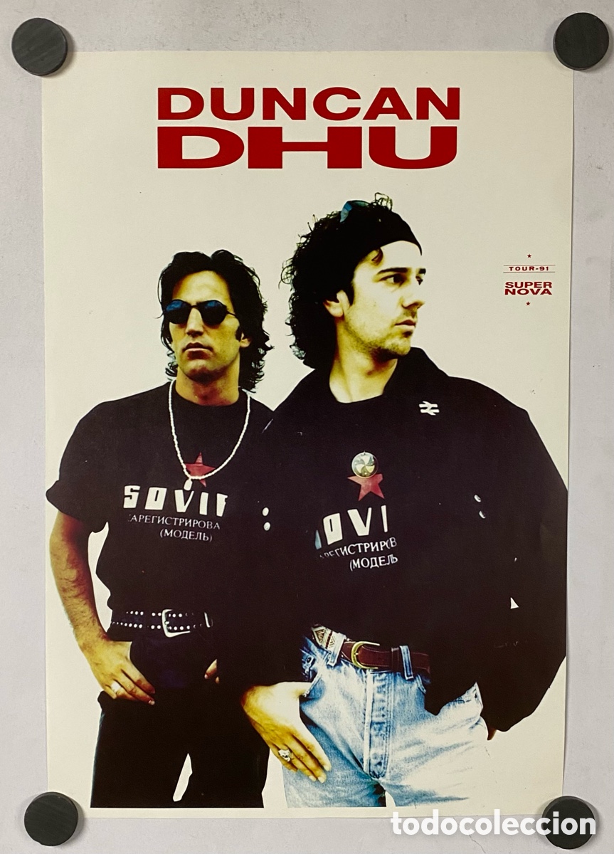Photos de Chanteurs et Chanteuses: DUNCAN DHU &ldquo;SUPERNOVA&rdquo;. CARTEL PROMOCIONAL DEL &Aacute;LBUM (1991). MIKEL ERENTXUN Y DIEGO VASALLO