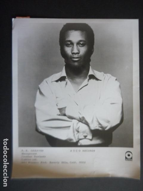 Photos of Singers: R.B. GREAVES CANTANTE ANTIGUA FOTOGRAFIA ORIGINAL 20 X 25 CM