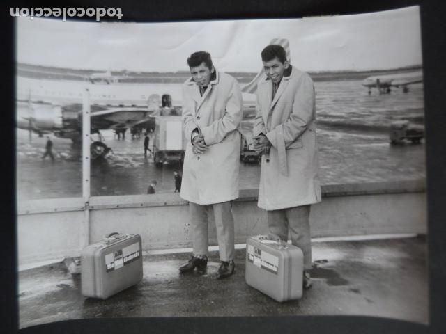 Fotos von Musikern: LOS BLUE DIAMONDS CONJUNTO MUSICAL ANTIGUA FOTOGRAFIA ORIGINAL 18 X 24 CM