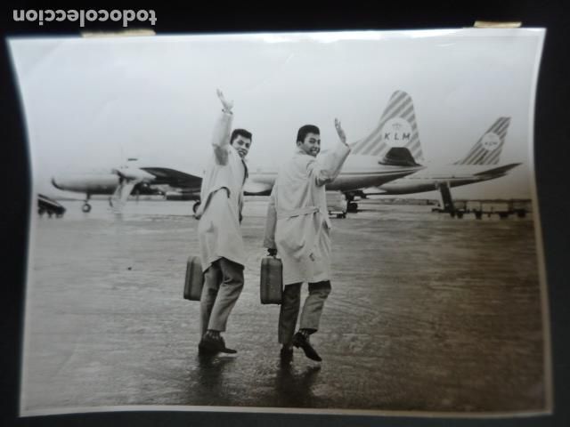 Photos of Singers: LOS BLUE DIAMONDS CONJUNTO MUSICAL ANTIGUA FOTOGRAFIA ORIGINAL 18 X 24 CM