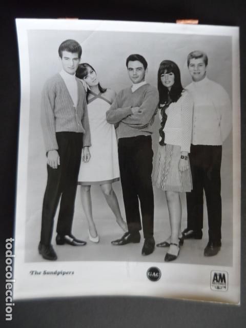 Photos of Singers: THE SANDPIPERS CONJUNTO MUSICAL ANTIGUA FOTOGRAFIA ORIGINAL 21 X 26 CM