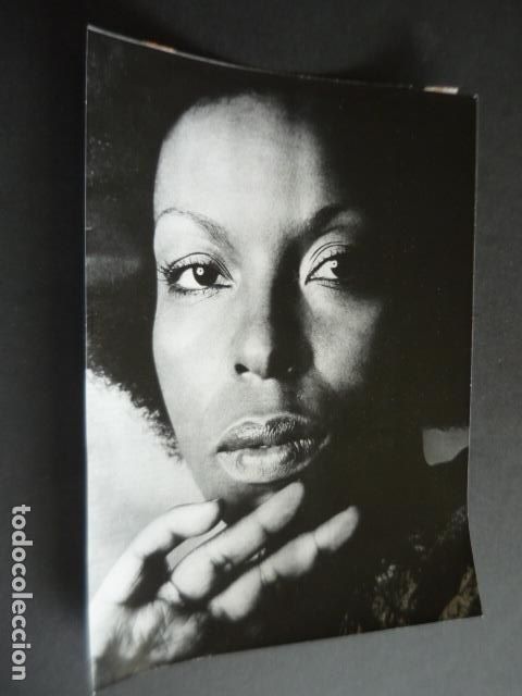 Photos of Singers: ROBERTA FLACK CANTANTE ANTIGUA FOTOGRAFIA ORIGINAL 18 X 24 CM