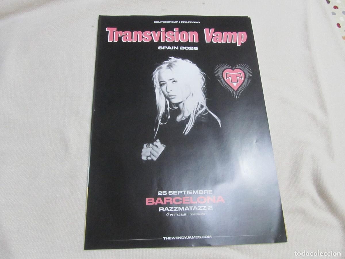 Fotos de Cantantes: TRANSVISION VAMP, POSTER CONCIERTO DE BARCELONA 25 DE SEPTIEMBRE 2026
