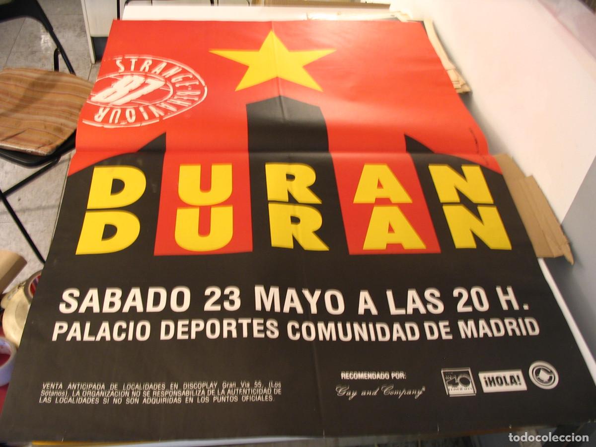 Fotos de Cantantes: DURAN DURAN CARTEL ORIGINAL GIRA TOUR 1987 MADRID 130X90