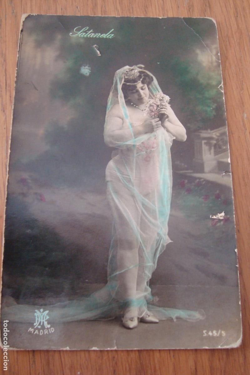 Fotos de Cantantes: ANTIGUA POSTAL SATANELA COUPLE TRANSFORMISMO. PRINCIPIOS DEL XX