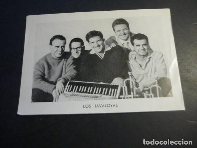 Photos of Singers: LOS JAVALOYAS CONJUNTO MUSICAL 1960 TARJETA CON LETRA CANCION LOS HIJOS DEL PIREO