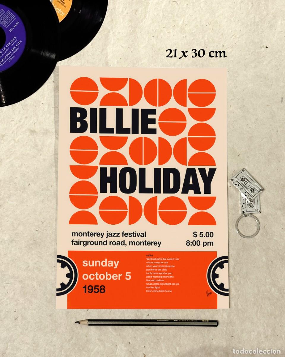 Fotos de Cantantes: Billie Holiday - Monterey Jazz Festival 1958 - Reproducci&oacute;n P&oacute;ster 21x30