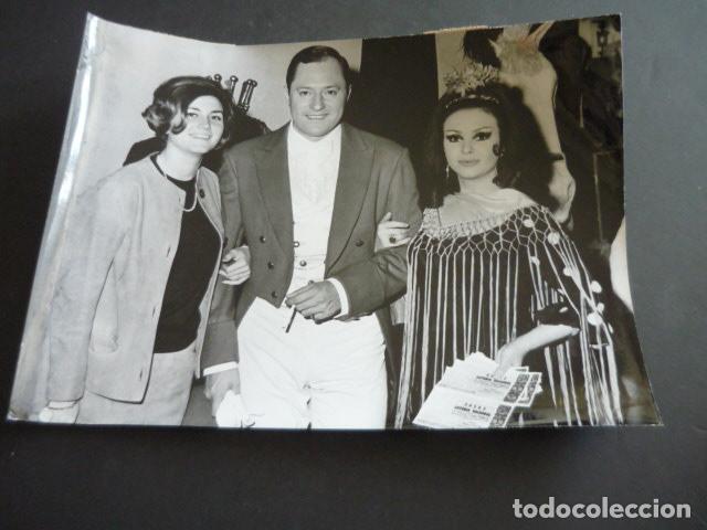 Photos de Chanteurs et Chanteuses: JAVIER FLETA CANTANTE CON ENCARNITA MOLINA Y MARUJITA DIAZ ANTIGUA FOTOGRAFIA ORIGINAL 24 X 18 CM