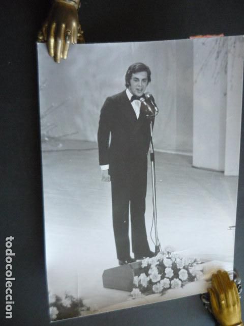 Photos of Singers: SERGIO LEONARDI CANTANTE ANTIGUA FOTOGRAFIA ORIGINAL 24 X 18 CM