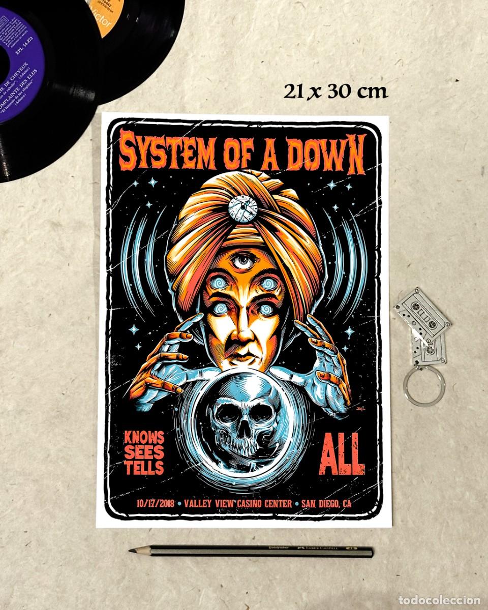 Fotos de Cantantes: System of a down - Knows Sees Tells All - San Diego 2018 - Reproducci&oacute;n P&oacute;ster 21x30