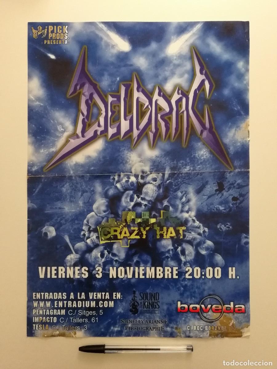 Fotos de Cantantes: CARTEL ORIGINAL -A3- DELDRAC - HEAVY METAL - CONCIERTO