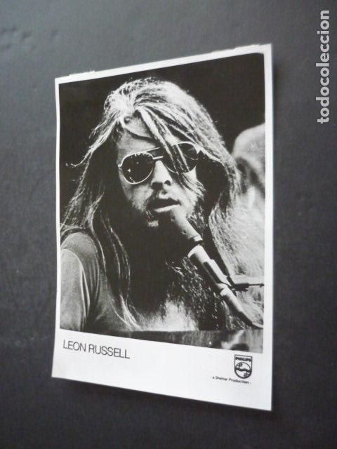 Fotos von Musikern: LEON RUSSELL CANTANTE ANTIGUA FOTOGRAFIA ORIGINAL 18 X 13 CM
