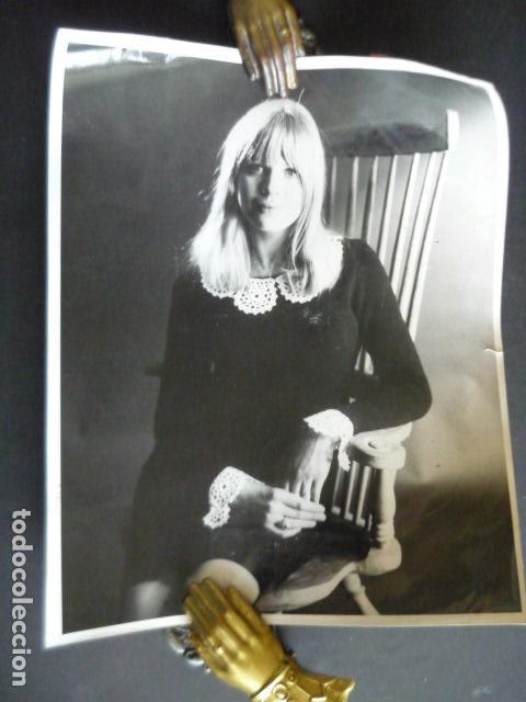 Fotos de Cantantes: MARIANNE FAITHFULL CANTANTE ANTIGUA FOTOGRAFIA 20 X 25 CM