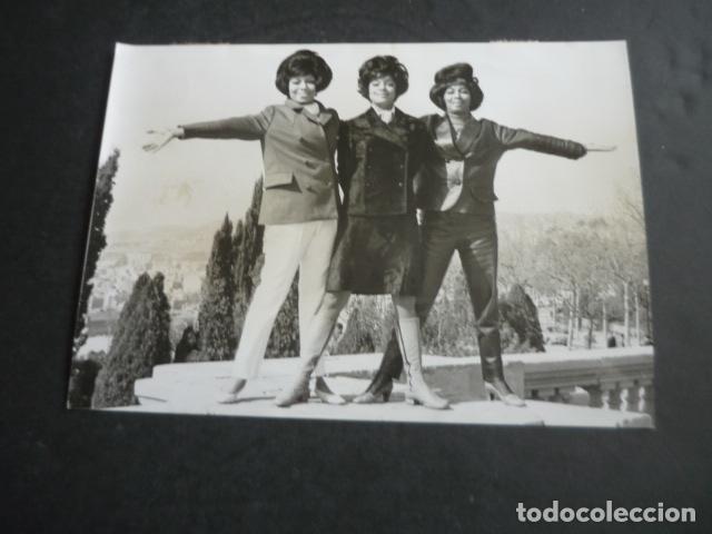 Photos de Chanteurs et Chanteuses: HERMANAS BENITEZ CANTANTES ANTIGUA FOTOGRAFIA ORIGINAL 12 X 18 CM