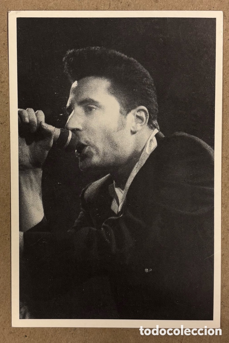 Fotos de Cantores: LOQUILLO (LOS TROGLODITAS). POSTAL SIN CIRCULAR CONCIERTO PABELL&Oacute;N LA CASILLA (BILBAO) EN 1985.