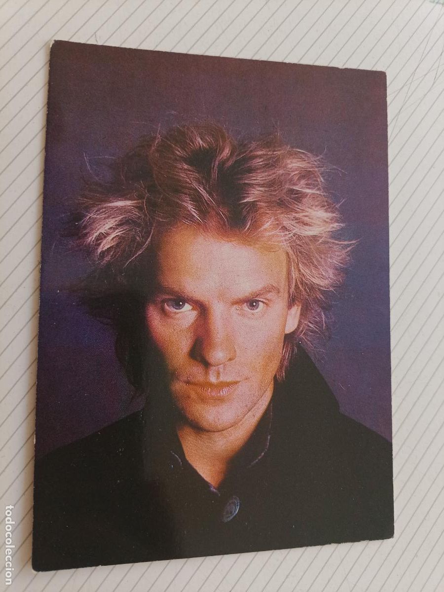 Fotos de cantantes: Sting. Postal sin usar - Foto 1