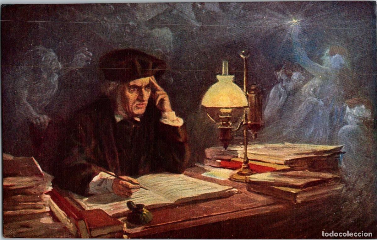 Fotos de Cantantes: Richard Wagner - Componiendo el Anillo del Nibelungo - L. Ballestrieri - Postal Francesa - 138x87mm