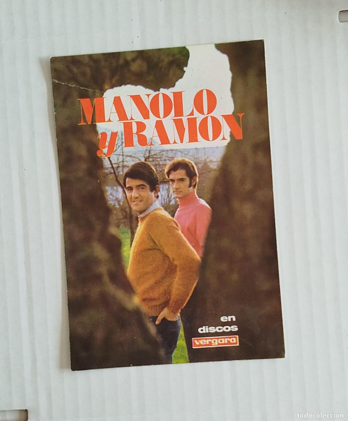 Fotos de Cantantes: POSTAL FOTO PROMOCIONAL DISCOS VERGARA AUTOGRAFO RAM&Oacute;N ARCUSA - EL D&Uacute;O DIN&Aacute;MICOA&Ntilde;OS 60