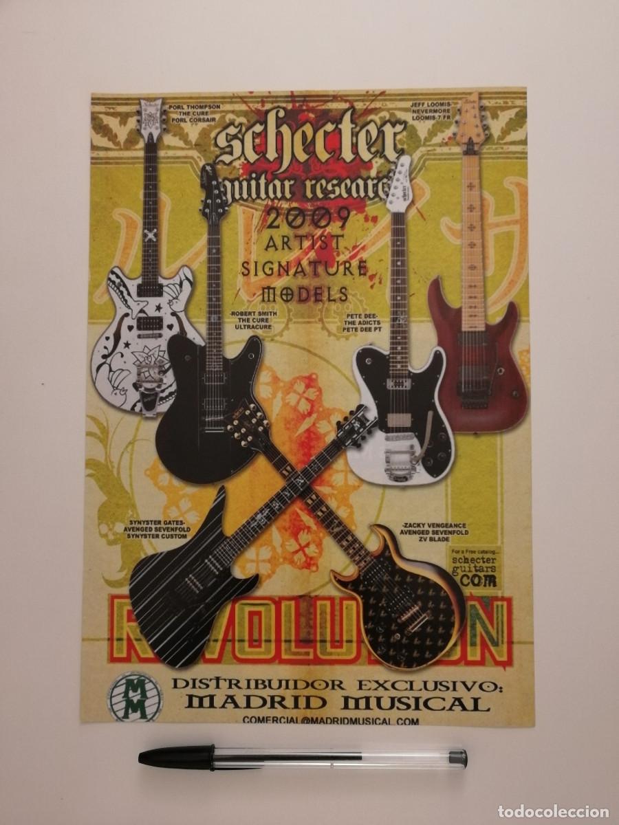 Fotos de Cantantes: ANUNCIO ACARTONADO -A4- SCHECTER GUITARRAS 2009 - MUSICA JEFF LOOMIS NEVERMORE - PUBLICIDAD LAMINA