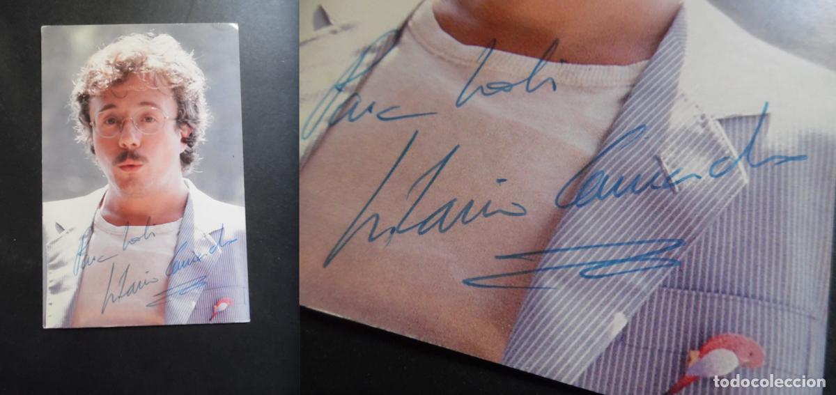 Fotos de Cantantes: Hilario Camacho. Tarjeta postal aut&oacute;grafa. Firmada y dedicada a mano. Movieplay Moviegraf
