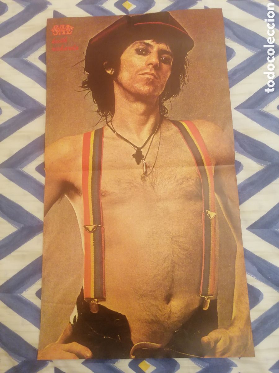 Fotos de Cantantes: Poster Keith Richards Rolling Stones + Le Diable, Jean Michel Nicollet. Sal Com&uacute;n N&ordm; 32.1980