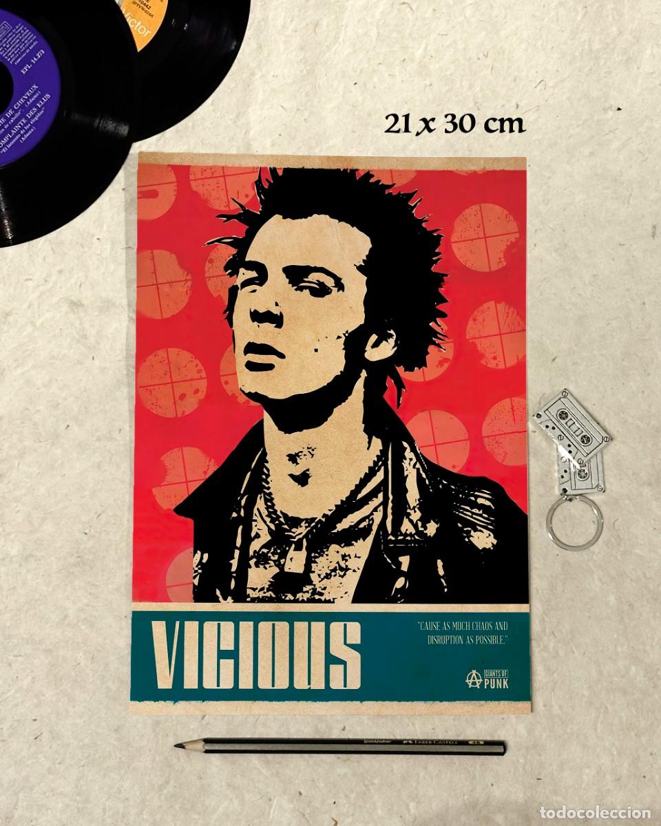 Fotos de Cantantes: Sex Pistols - Vicious - Reproducci&oacute;n P&oacute;ster 21x30