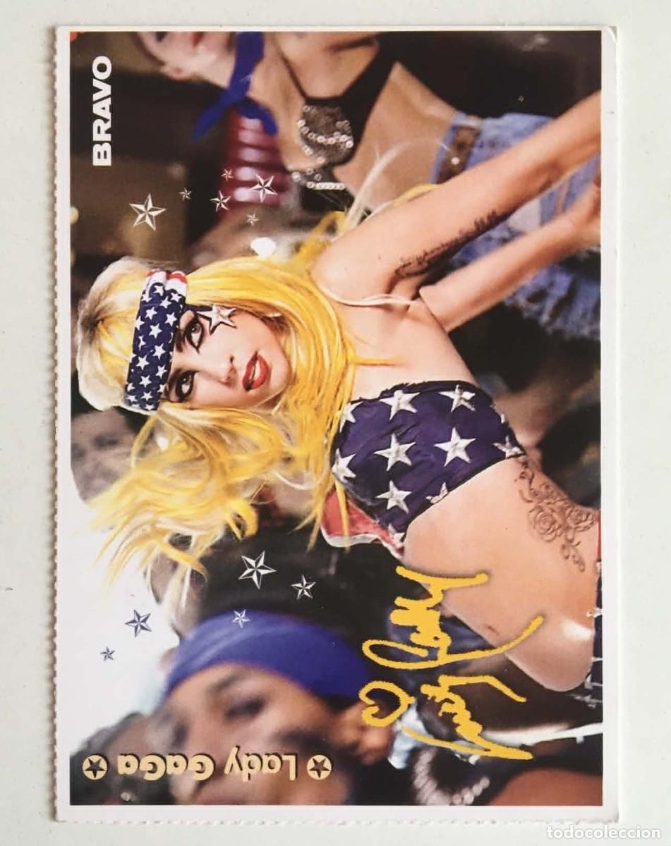 Fotos de Cantantes: Lady Gaga / Johnny Depp Double-Sided Collectible Card Bravo Germany 2010 Music Movie