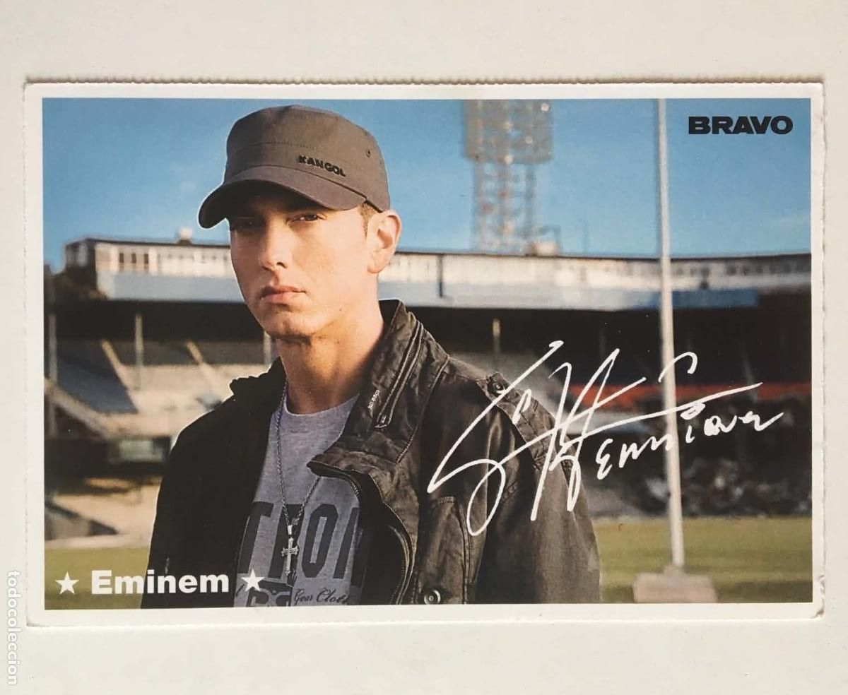 Photos of Singers: Eminem / Jonas Brothers Double-Sided Collectible Card Bravo Germany 2009 Music