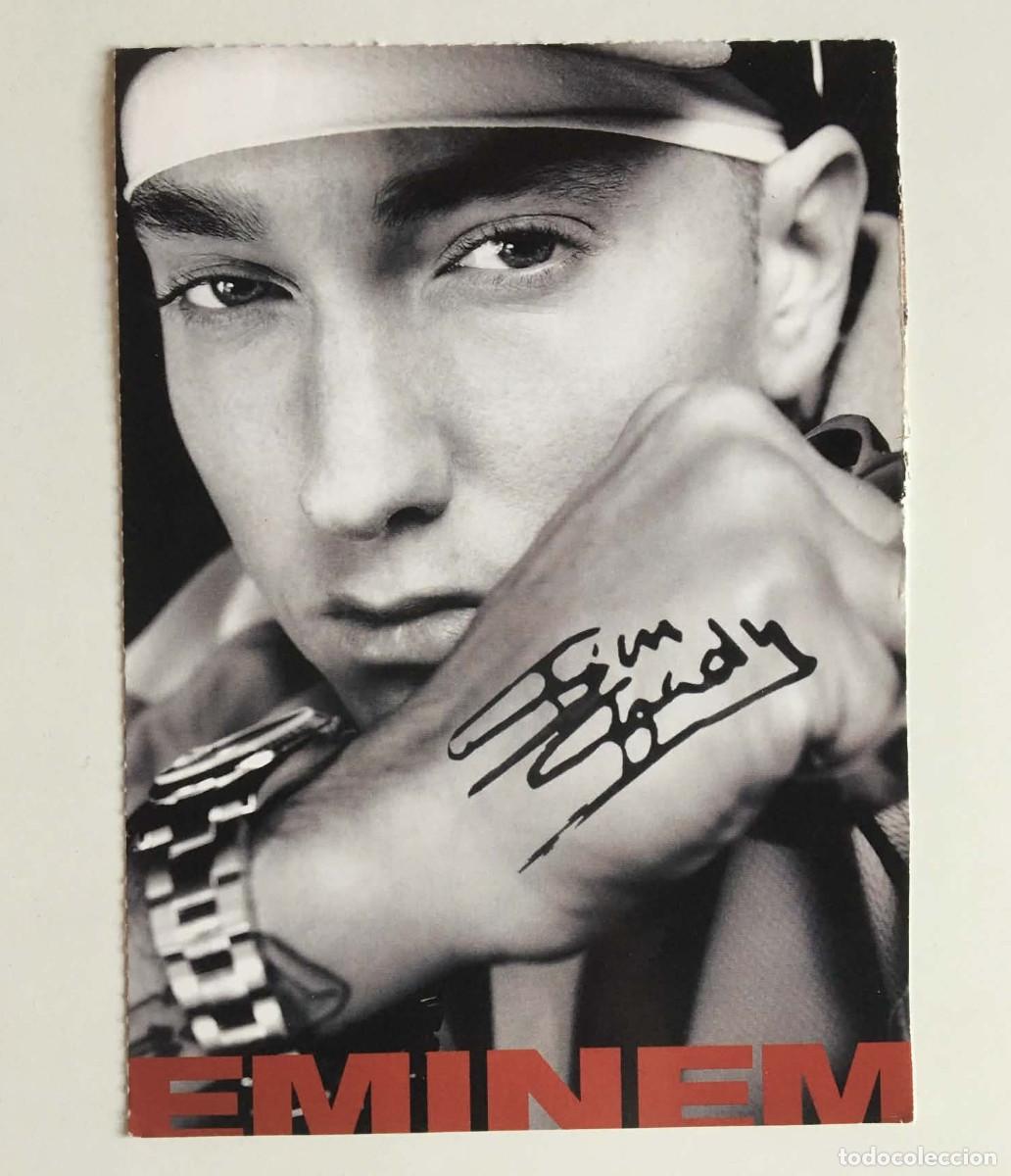 Foto di Cantanti: Eminem / Sandy No Angels Autograph Card Popcorn Germany 2004 Music Hip-Hop Rap