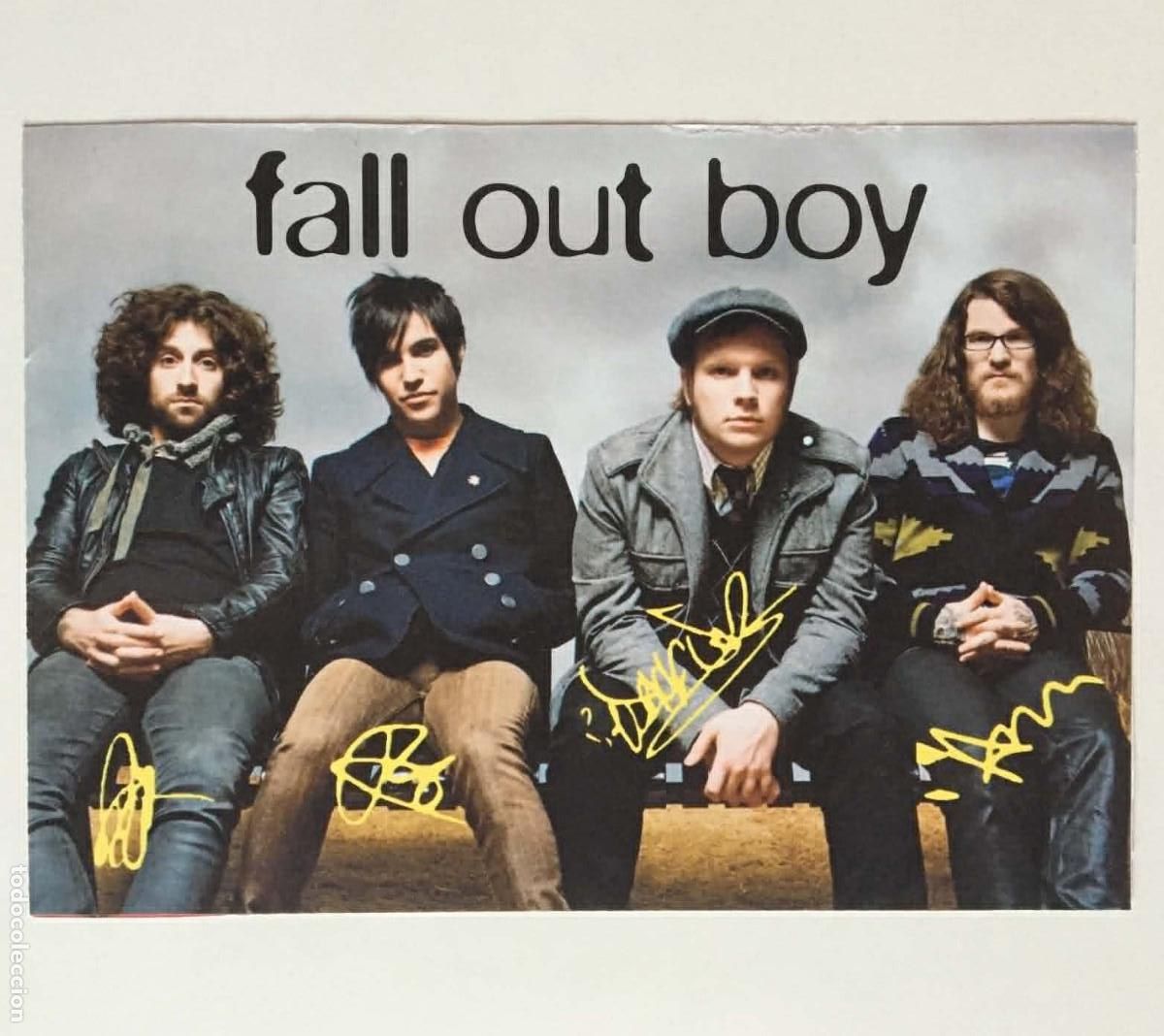 Photos de Chanteurs et Chanteuses: Fall Out Boy / Zac Efron Autograph Card Popcorn Germany 2008 Music TV Series