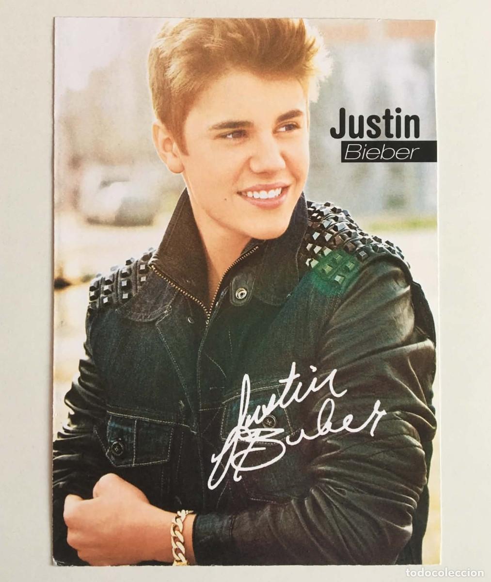 Fotos de Cantantes: Justin Bieber / Joey Heindle Autograph Card Popcorn Magazine Germany c. 2012 Music
