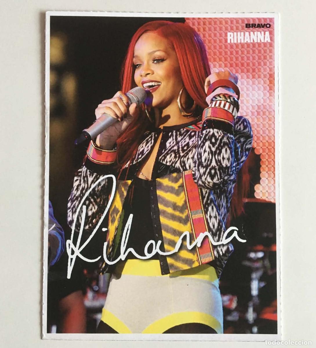 Photos of Singers: Rihanna / Selena Gomez Double-Sided Autograph Card Bravo Magazine Bulgaria 2014 Music