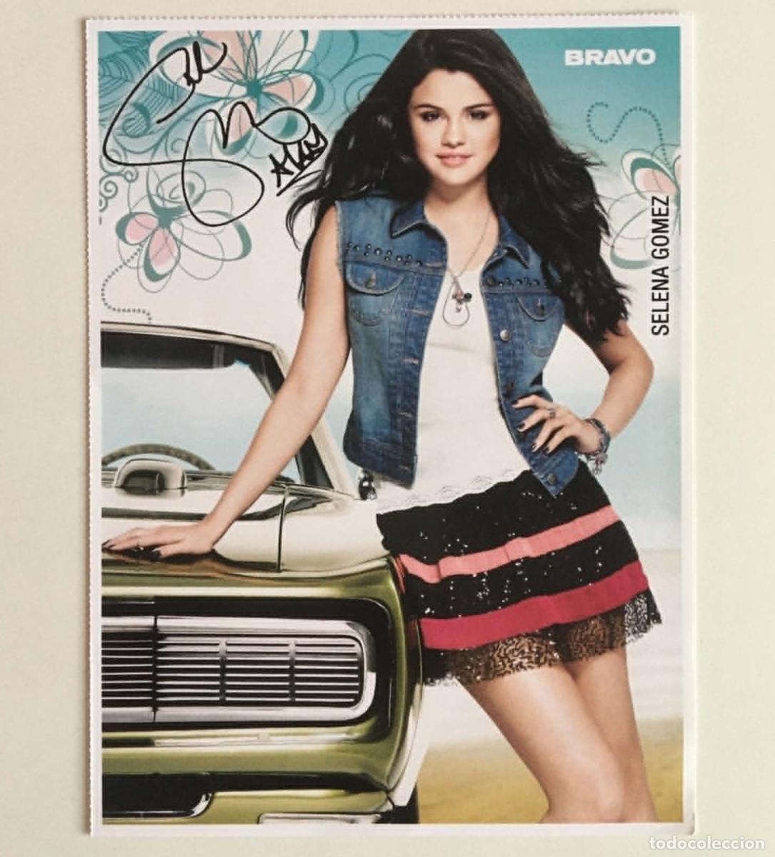 Fotos de Cantores: Selena Gomez / Gollum The Hobbit Autograph Card Bravo Germany 2011/2012 Music Movie Cinema