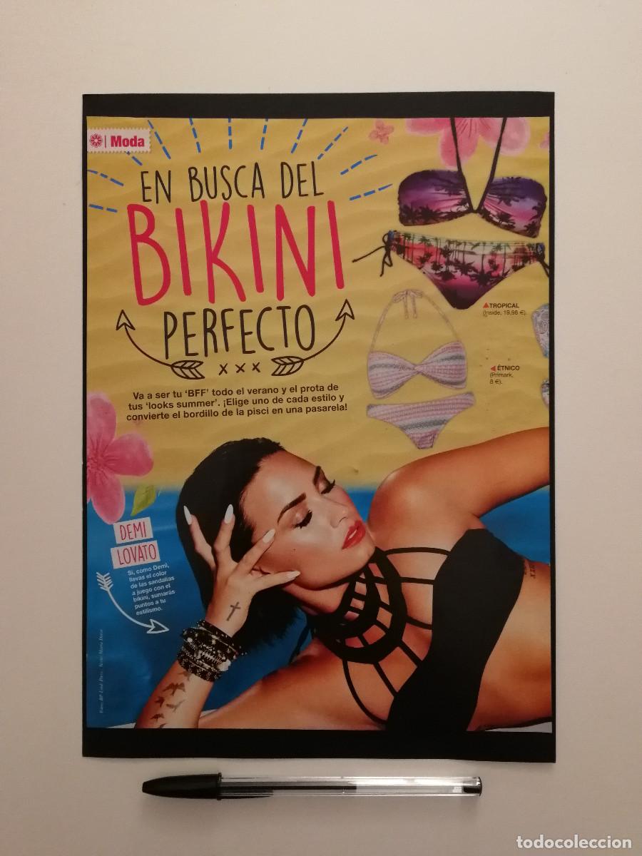 Fotos de Cantantes: ANUNCIO ACARTONADO -A4- Demi Lovato BIKINI - PUBLICIDAD LAMINA