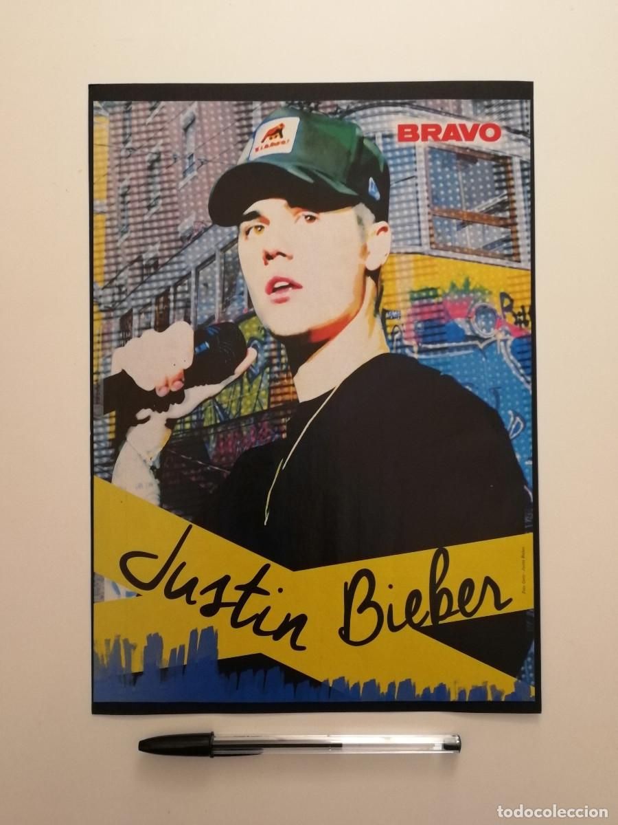 Fotos de Cantantes: ANUNCIO ACARTONADO -A4- JUSTIN BIEBER - PUBLICIDAD LAMINA