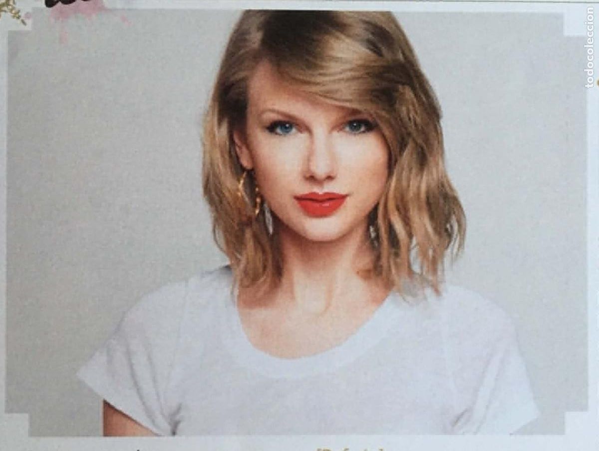 Fotos de Cantantes: Taylor Swift Song Lyrics Sheet Collectible Card Closer Teen Magazine France 2014 Music